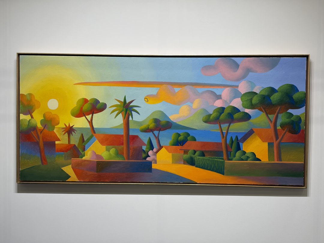 Moodboard photo: a colorful landscape painting